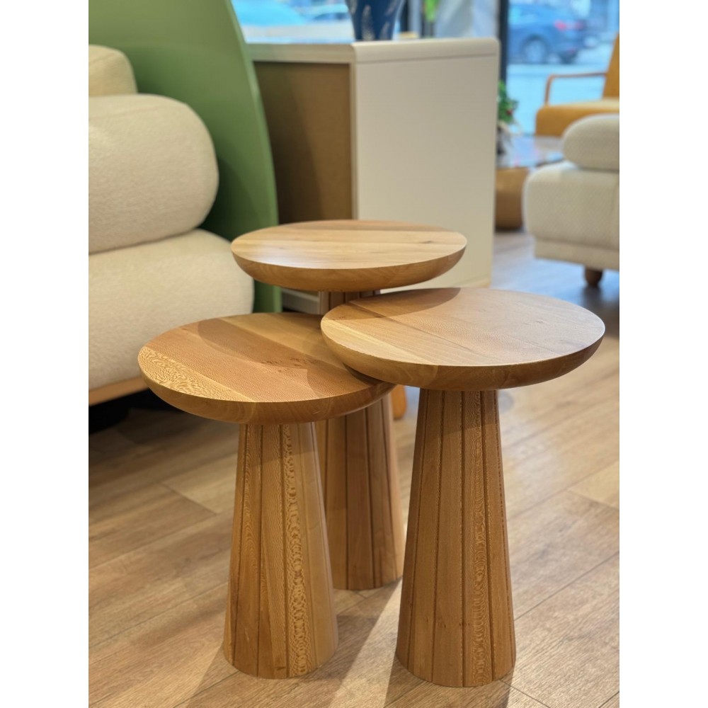 Üçlü Mantar Sehpa